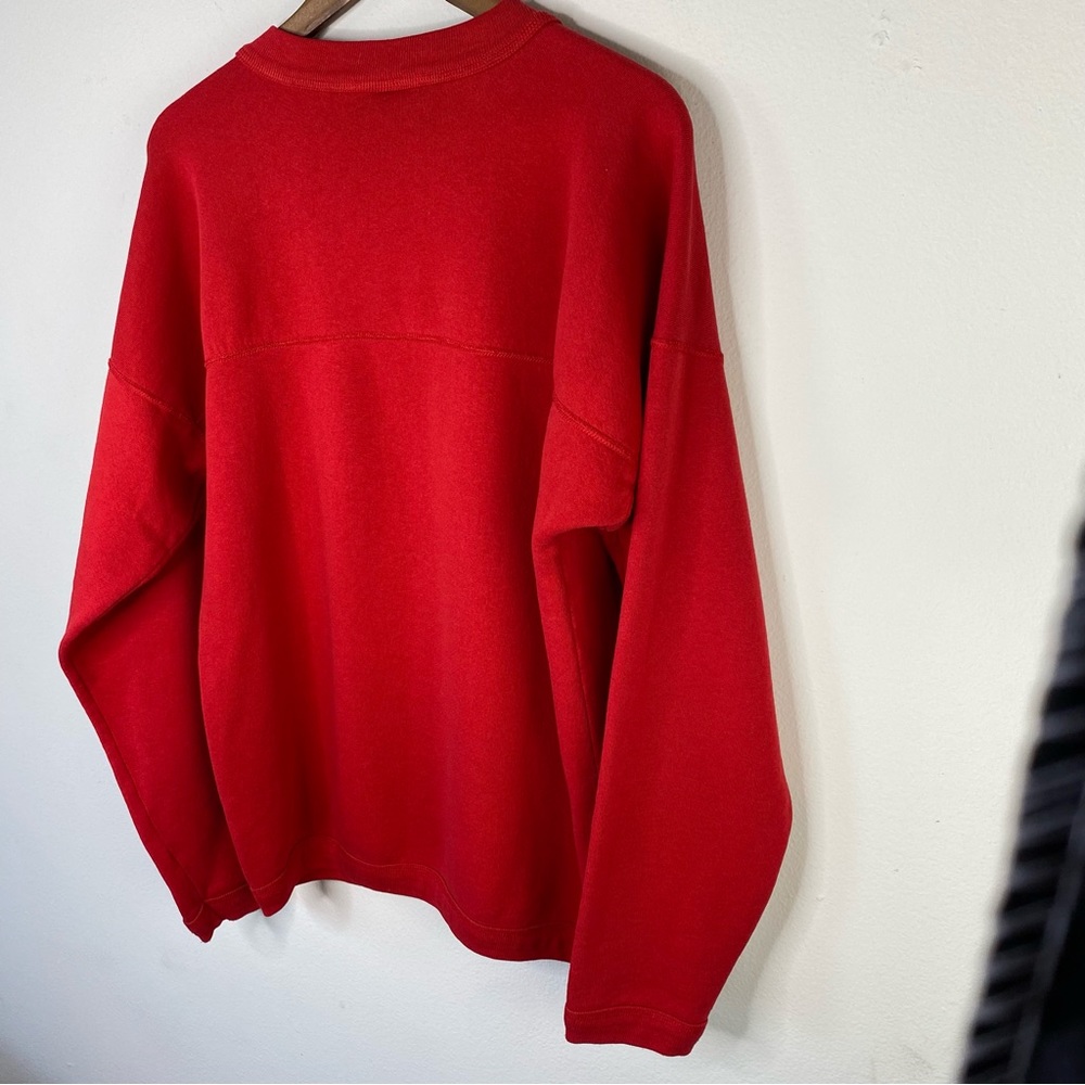 Vintage 90s Disney wear Mickey embroidered Henley sweatshirt unisex size large - Picture 9 of 11